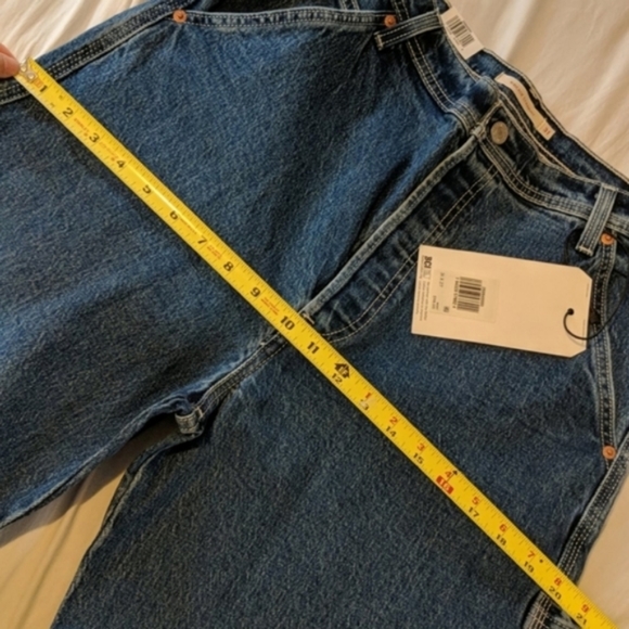 Levi's Ribcage Ankle Utility Straight Leg Jean Nine to Five Carpenter Pants - Picture 11 of 13